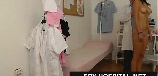  Spy cam hospital gyno doctor checking pussy